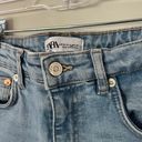 ZARA Light Waist High Waisted Denim Jean Shorts Photo 2