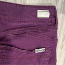 Seven7  Jeans Women’s High Rise Skinny Booty Shaper Ankle Pants Burgundy Size 12 Photo 6