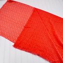 Vera Bradley  100% Acrylic Reversible‎ Scarf Coral Meadow Polka Dot 20"X72" Photo 3