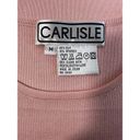 Carlisle  Sweater Pink Women’s Top Size Medium Sleeveless‎ 85% Silk Vest Photo 3