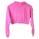 Naked Wardrobe  Stay Chillin Bubblegum Pink Cropped Hoodie Photo 2