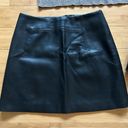 H&M NWT  Black Faux Leather Mini Skirt Photo 1