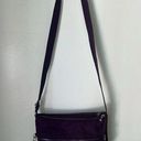 Kipling  Keiko Dark Plum Tonal  Nylon Crossbody Bag + Monkey Key Chain Purple Photo 0