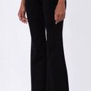 The Row $650  M Delon Black Trousers Pants Scuba High Waist Flared Legs Slim Fit Photo 0