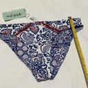 Luli Fama  Naughty Girl Blue/White Full Bikini Bottom Sz M Medium NWT Photo 6