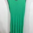 Carole Little  Kelly green and navy ruched tie side dress size small Photo 3