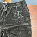 Calvin Klein Black Velvet Sweatpants with Pockets Photo 2