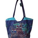 indigo. Cat Scoop Tote by Laurel Burch Photo 1