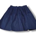 Grace Karin New  Skirt Size Large W32" Waist Pleated Skirt A-Line Skirt Blue NWT Photo 0