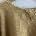 Free People  We The Free Palo Alto Cotton Blend Stripe Pullover In Golden Combo L Photo 6