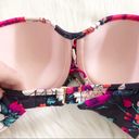 Shade & Shore  Floral Print Bandeau Bikini Top Photo 2