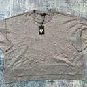 DKNY NWT!  Gray Studded Crew Neck Pullover Sweater XL Photo 1