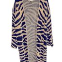 Band of Gypsies Tiger Print  Faux Fur  Duster Cardigan  Size Large Oversized Photo 0