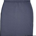 J. McLaughlin  Halle Reversible Skirt Navy Scuba Preppy Resort Coastal Size S Photo 0