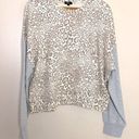 Rails  Alice Mixed Grey Cheetah Sweatshirt Long Sleeve Size Large Photo 3