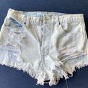 Abercrombie & Fitch  shorts size 27 light wash frayed hem distressed Photo 0