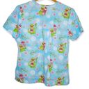 Disney  Kermit The Frog Happy Holidays Christmas Scrub Top Size M Photo 1