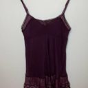 Victoria's Secret  Maroon Slip Dress M Womens Nightgown Tulle Sheer Lingerie Sexy Photo 4