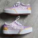 Vans  Old Skool Stacked Wavy Days Platform Shoes Lilac 5.5 Men / 7.0  Women Photo 2