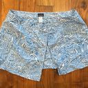 Patagonia  Button Out Boardie 100% Nylon Blue Island Mini Wrap Skirt Size 10 Photo 6