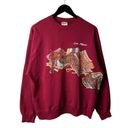 Hanes Vintage Las Vegas Crewneck Sweatshirt Red Large L Photo 1