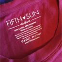 Fifth Sun  Burgundy Wine Graphic TShirt Photo 4