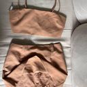 Abercrombie & Fitch Abercrombie Tan Matching Set (Crop Top and Skirt) NWOT Photo 1