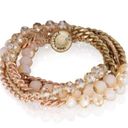 Chloe + Isabel  Bead + Chain Multi-Wrap Bracelet Blush B079PH NEW in Dust Bag Photo 0