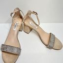 Nina  Sandals Womens Size 8.5 Eloise Ankle Strap Crystal Detailed Block Heel Photo 6