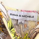 Emma & Michele Yellow Floral Maxi Dress size Small Photo 4