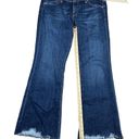 AG Adriano Goldschmied  The Belle Flare Womens 32R Dark Wash Jeans Made In USA Photo 9