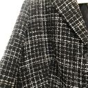 Coldwater Creek Y2K  black tweed blazer wool plaid checkered textured women large Photo 1
