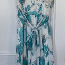 Speechless Mini Floral Teal Dress Photo 1