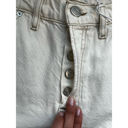 Frame  Le Slouch Women Distressed Off White Denim Bermuda Utility Jean Shorts 26 Photo 11