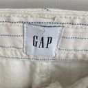 Gap  High Rise Wide Leg Crop Jeans Ivory Striped Photo 6