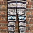 American Eagle  womens cozy soft fair isle polar bear sweater joggers blue small Photo 0