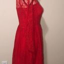 Juicy Couture  Delicate Lace Sheer Layered Party Dress Lipstick Red Size 2 Photo 1