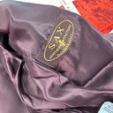 Vera Pelle Designer SAX  Suede Leather Floral Zip Jacket Long Sleeve Size 54 L Photo 8
