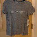 DKNY  Jeans Women's Rhinestone Logo Crewneck TShirt NWT size XS Photo 0