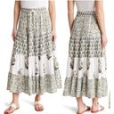 Industry Boho New  REPUBLIC CLOTHING Floral Tiered Maxi Skirt Size Medium Women’s Photo 1