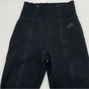 Nike  Sweatpants Tech Fleece Women's High-Waisted Slim Zip Pants Size Small Black Photo 8