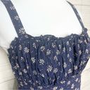 Trixxii Navy Blue Floral Mini Sun Dress Size Medium Photo 3