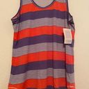 LuLaRoe  Color Block Stripes L Tank Striped Pink/Red Purple White NEW Photo 0