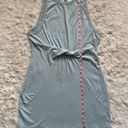 l*space Dress Seaview Sleeveless Front Twist Mini Sky Blue L NWT New Photo 9