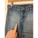 Banana Republic Vintage Y2K 2000s  Cuffed Cropped Jean Capris Pockets Size 4 Photo 4