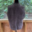 Coldwater Creek  Women's Vintage 100% Leather Suede Vest Brown Size XL Photo 3