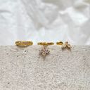 Stassi Set Earrings 18k Gold Plated Dainty Hoops Photo 1