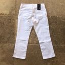 Banana Republic  NWT White Cropped Zipper Jeans Photo 4