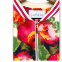Krass&co Lucy &  Floral Full Zip Jacket Size S Varsity Style Pockets Watercolor Print Photo 6