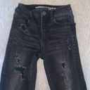 American Eagle Outfitters High Rise Skinny Jeans Black Size 00 Photo 4